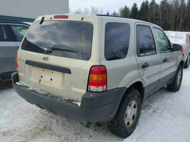 1FMYU02104KA71377 - 2004 FORD ESCAPE XLS TAN photo 4