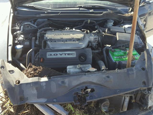 1HGCM66564A082096 - 2004 HONDA ACCORD EX BLACK photo 7