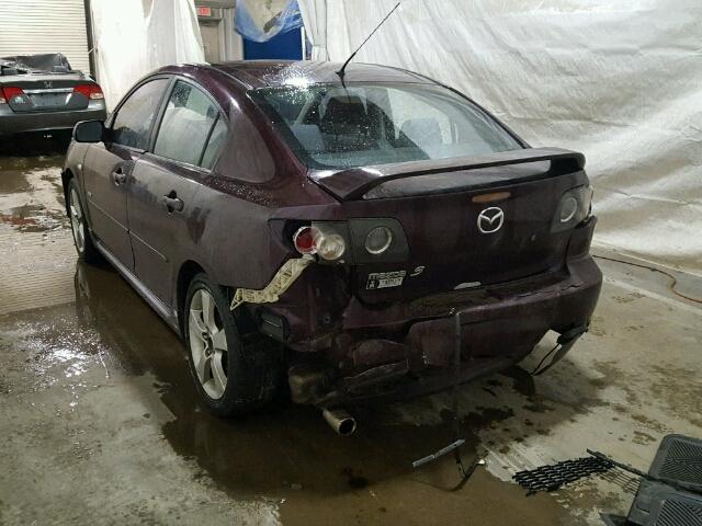 JM1BK324071652996 - 2007 MAZDA 3 S PURPLE photo 3