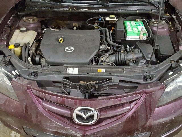 JM1BK324071652996 - 2007 MAZDA 3 S PURPLE photo 7