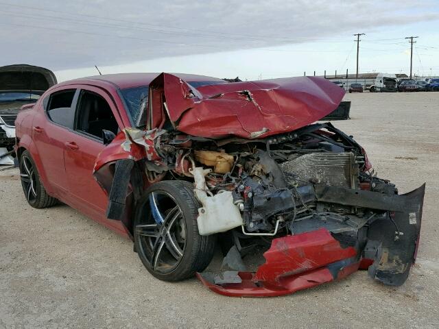 1C3CDZBG4DN562240 - 2013 DODGE AVENGER R/ RED photo 1