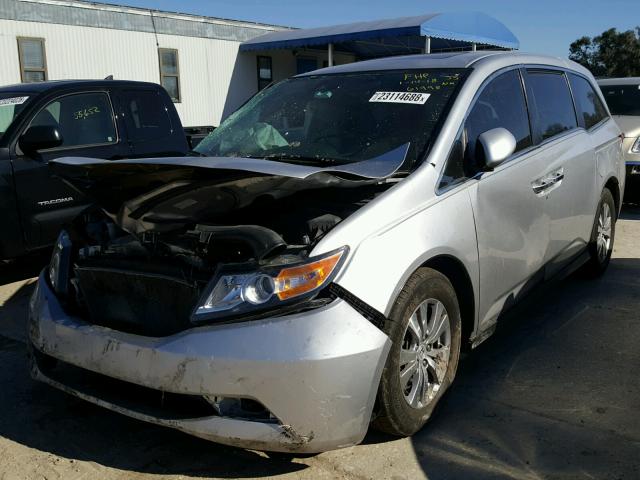 5FNRL5H6XEB117291 - 2014 HONDA ODYSSEY EX SILVER photo 2