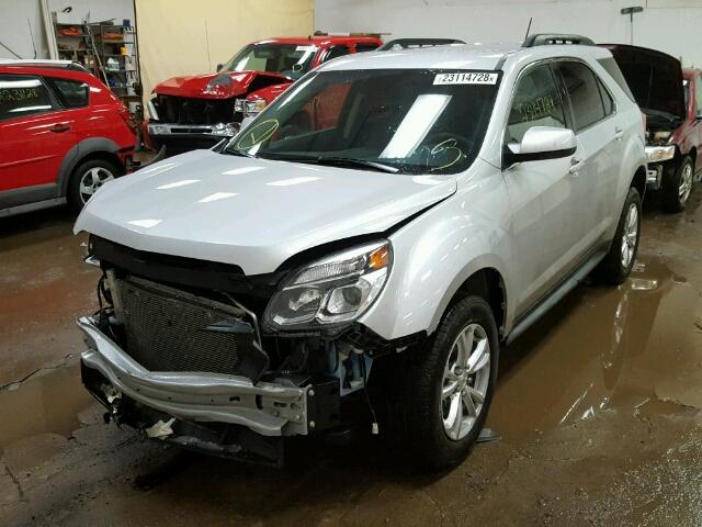 2GNALCEK3H1592234 - 2017 CHEVROLET EQUINOX LT SILVER photo 2