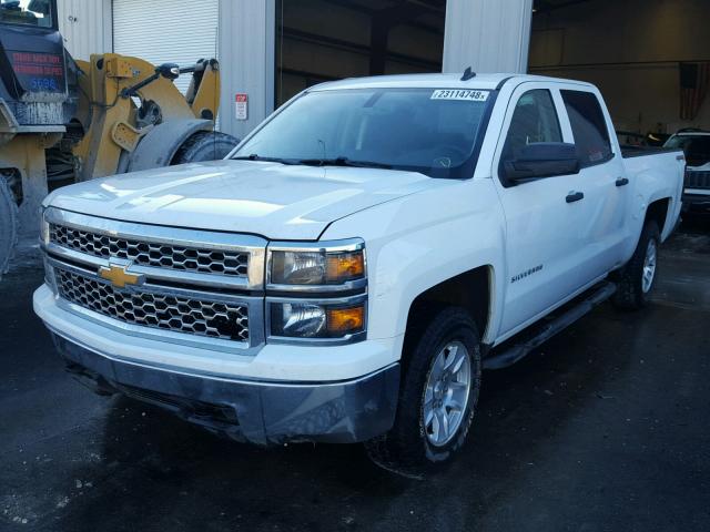 3GCUKREC4EG372317 - 2014 CHEVROLET SILVERADO WHITE photo 2