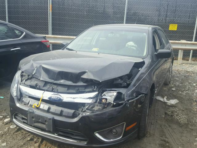 3FADP0L35AR381354 - 2010 FORD FUSION HYB BLACK photo 2