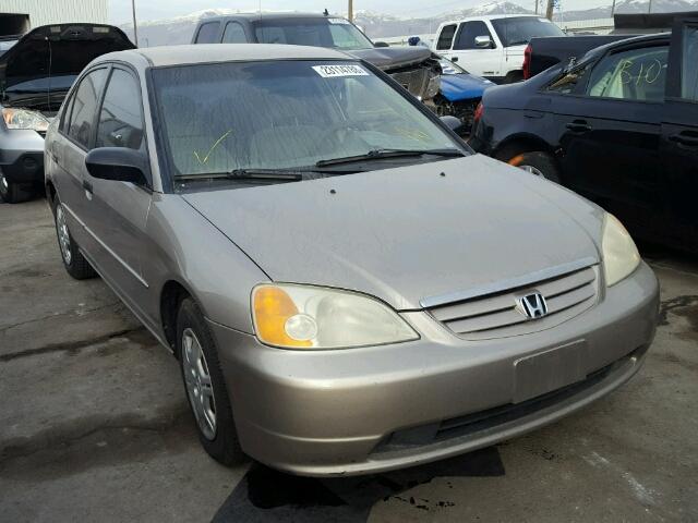 1HGES16511L074280 - 2001 HONDA CIVIC LX TAN photo 1