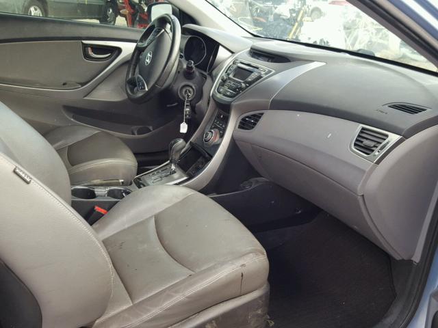 KMHDH6AE3DU017439 - 2013 HYUNDAI ELANTRA CO BLUE photo 5