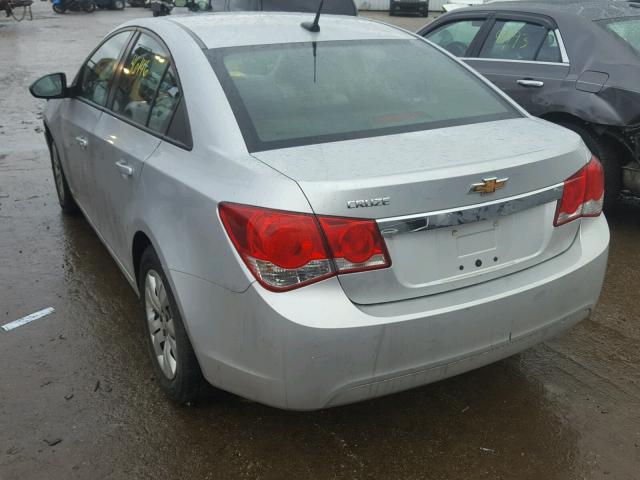 1G1PA5SH5E7465330 - 2014 CHEVROLET CRUZE LS SILVER photo 3