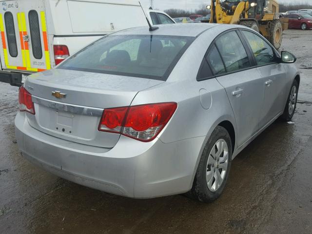 1G1PA5SH5E7465330 - 2014 CHEVROLET CRUZE LS SILVER photo 4