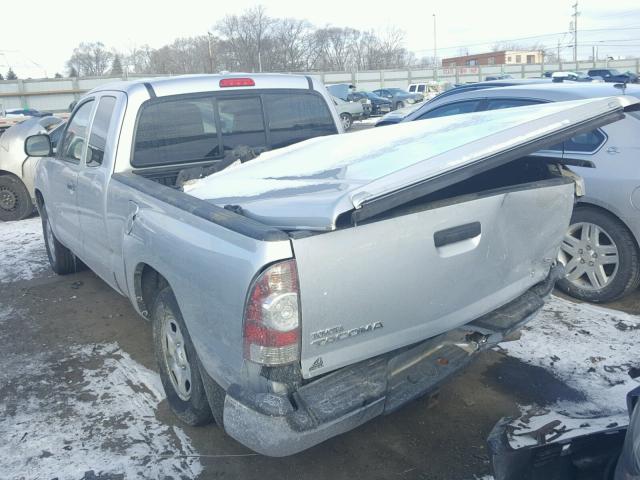 5TETX22N59Z622720 - 2009 TOYOTA TACOMA ACC SILVER photo 3