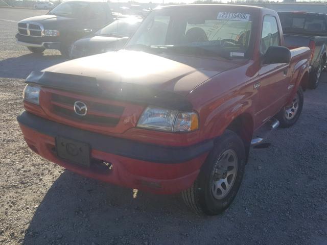 4F4YR12U61TM16625 - 2001 MAZDA B3000 RED photo 2