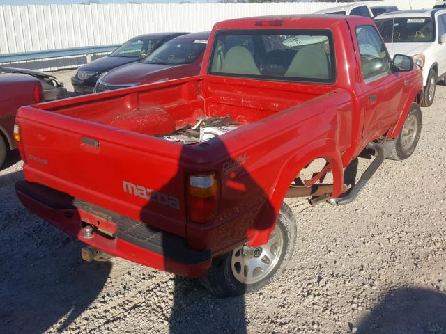 4F4YR12U61TM16625 - 2001 MAZDA B3000 RED photo 4