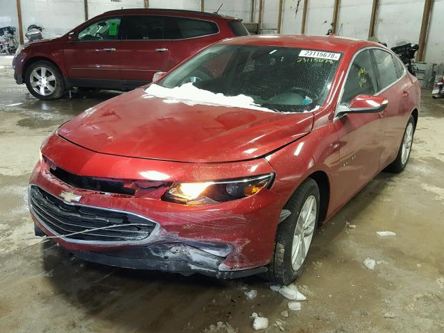 1G1ZE5ST4GF176675 - 2016 CHEVROLET MALIBU LT RED photo 2