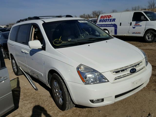 KNDMB233686199349 - 2008 KIA SEDONA EX WHITE photo 1