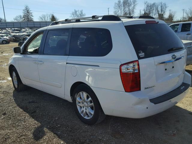 KNDMB233686199349 - 2008 KIA SEDONA EX WHITE photo 3