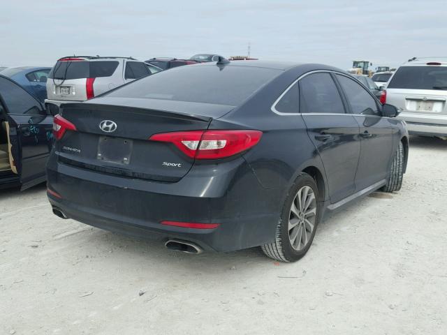 5NPE34AF1FH047041 - 2015 HYUNDAI SONATA SPO BLACK photo 4