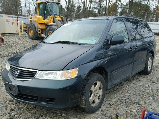 2HKRL18631H608564 - 2001 HONDA ODYSSEY EX GREEN photo 2