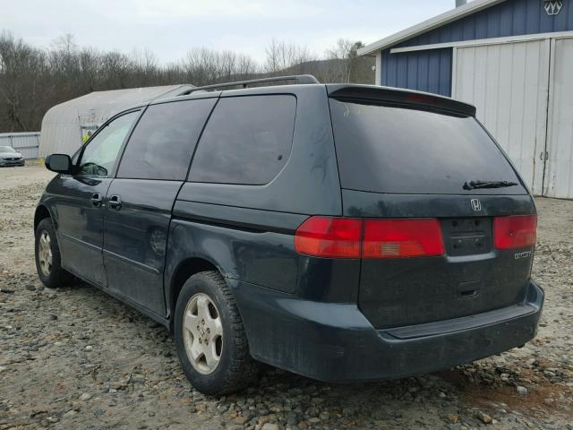 2HKRL18631H608564 - 2001 HONDA ODYSSEY EX GREEN photo 3