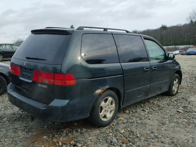 2HKRL18631H608564 - 2001 HONDA ODYSSEY EX GREEN photo 4