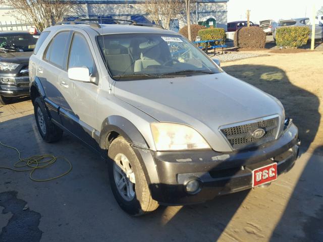 KNDJD733445224307 - 2004 KIA SORENTO EX SILVER photo 1