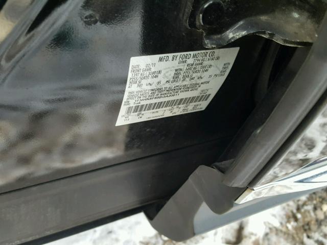 1FMHK8F85BGA20811 - 2011 FORD EXPLORER L BLACK photo 10