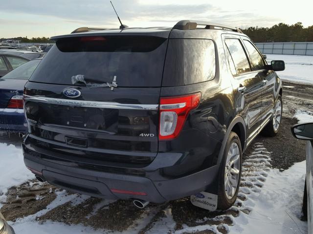 1FMHK8F85BGA20811 - 2011 FORD EXPLORER L BLACK photo 4