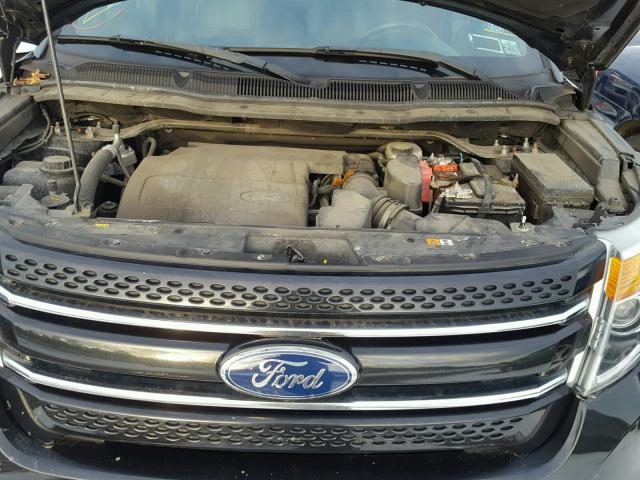 1FMHK8F85BGA20811 - 2011 FORD EXPLORER L BLACK photo 7