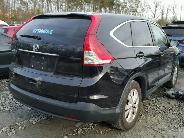 2HKRM3H54CH509688 - 2012 HONDA CR-V EX BLACK photo 4