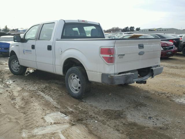 1FTEW1CM5DFB81611 - 2013 FORD F150 SUPER WHITE photo 3