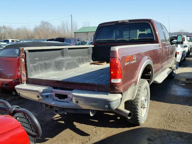 1FTWW31P67EB29654 - 2007 FORD F350 SRW S BROWN photo 4