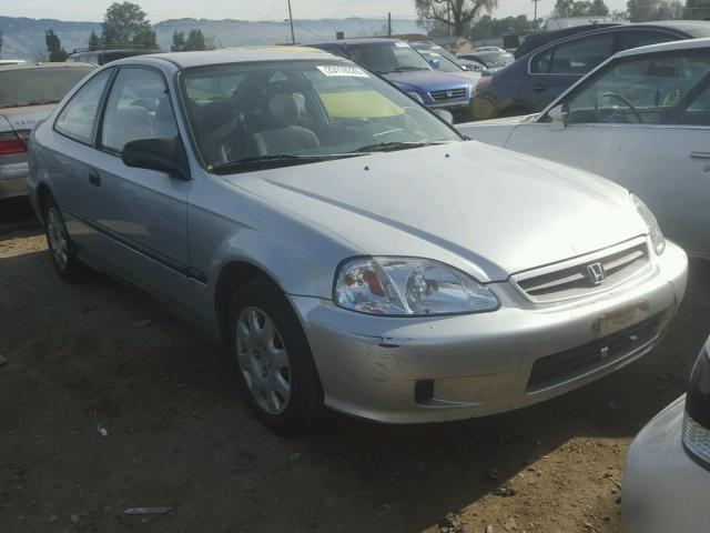 1HGEJ6222YL001859 - 2000 HONDA CIVIC DX SILVER photo 1