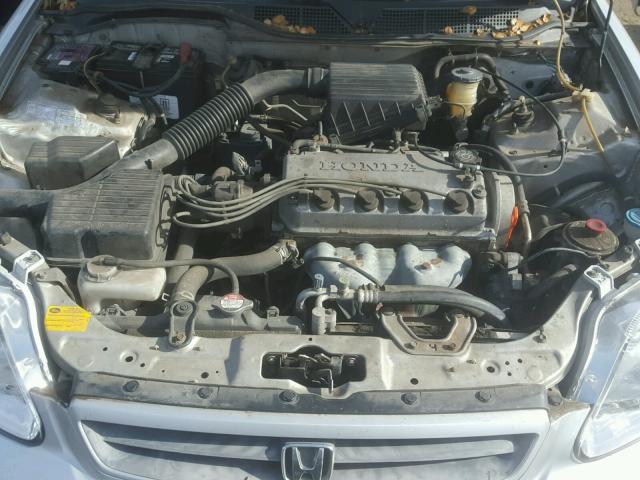 1HGEJ6222YL001859 - 2000 HONDA CIVIC DX SILVER photo 7