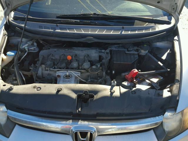 2HGFA16508H331346 - 2008 HONDA CIVIC LX SILVER photo 7