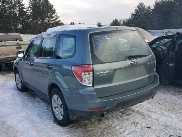 JF2SH61669G788103 - 2009 SUBARU FORESTER 2 GREEN photo 3