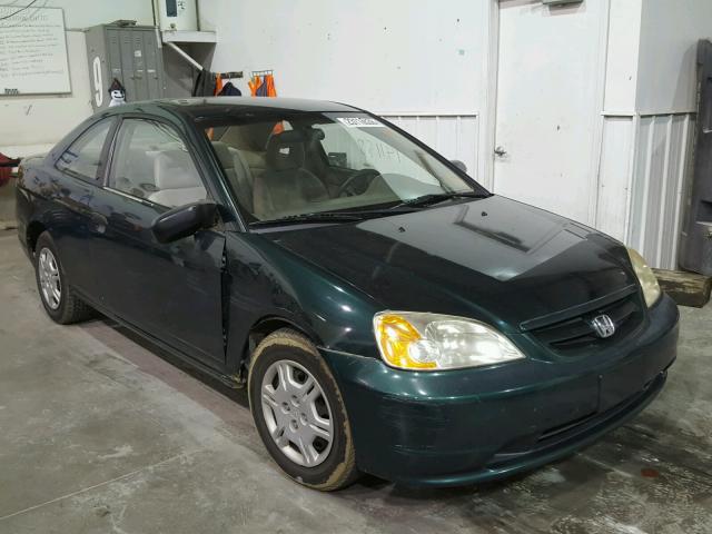 1HGEM22272L105688 - 2002 HONDA CIVIC DX GREEN photo 1