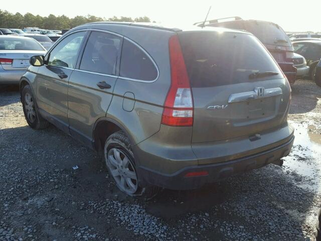 JHLRE38598C055618 - 2008 HONDA CR-V EX GREEN photo 3