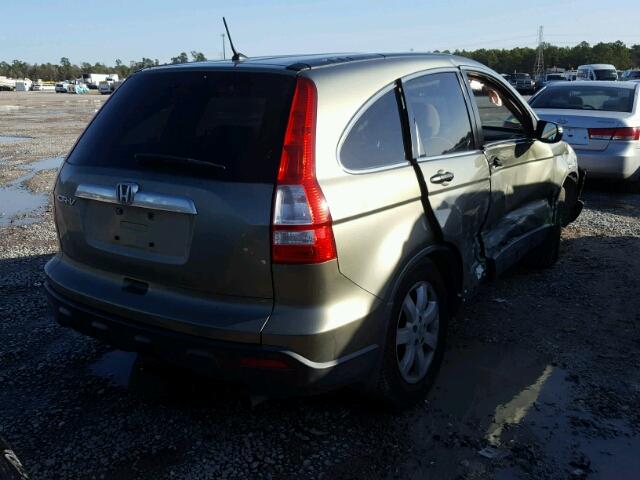 JHLRE38598C055618 - 2008 HONDA CR-V EX GREEN photo 4