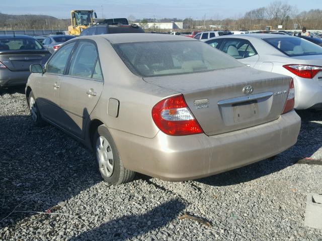 4T1BE32K34U887453 - 2004 TOYOTA CAMRY LE GOLD photo 3
