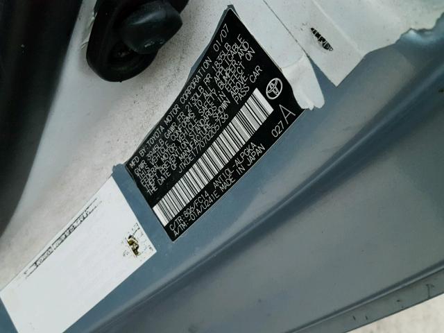 JTKDE177070205736 - 2007 TOYOTA SCION TC 蓝色 照片 10