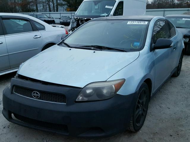 JTKDE177070205736 - 2007 TOYOTA SCION TC BLUE photo 2