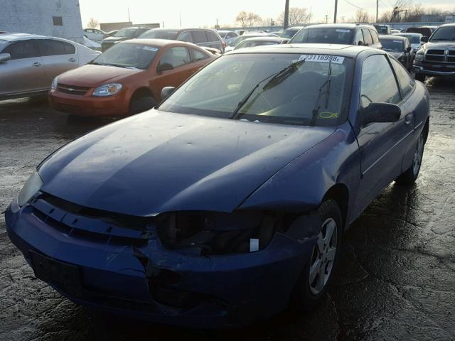 1G1JF12FX37287474 - 2003 CHEVROLET CAVALIER L BLUE photo 2