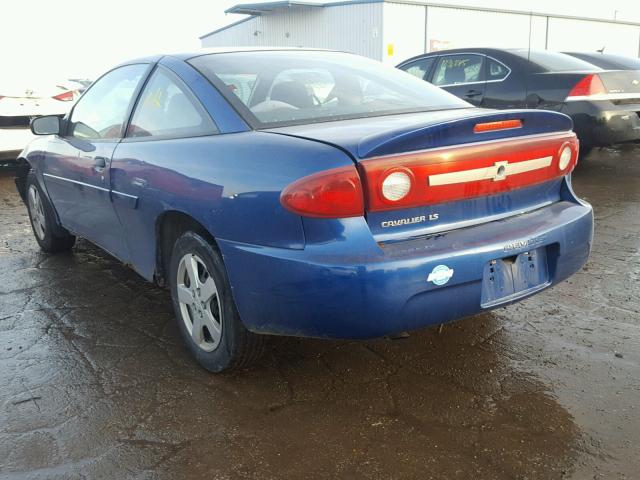 1G1JF12FX37287474 - 2003 CHEVROLET CAVALIER L BLUE photo 3