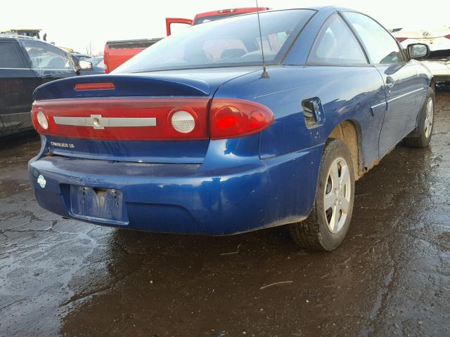 1G1JF12FX37287474 - 2003 CHEVROLET CAVALIER L BLUE photo 4