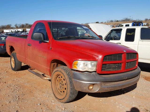 1D7HU16N02J149138 - 2002 DODGE RAM 1500 RED photo 1