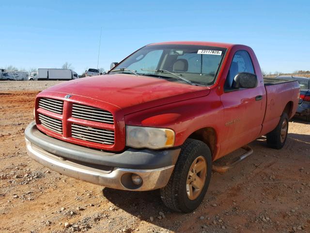 1D7HU16N02J149138 - 2002 DODGE RAM 1500 RED photo 2