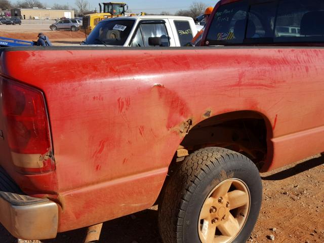 1D7HU16N02J149138 - 2002 DODGE RAM 1500 RED photo 9