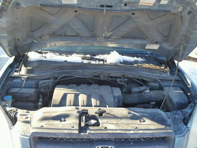 5FNYF18685B025396 - 2005 HONDA PILOT EXL GRAY photo 7