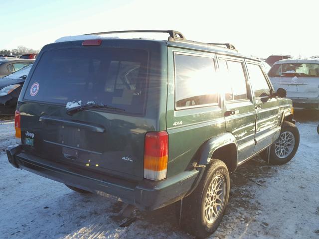 1J4FF78S7XL577957 - 1999 JEEP CHEROKEE L GREEN photo 4