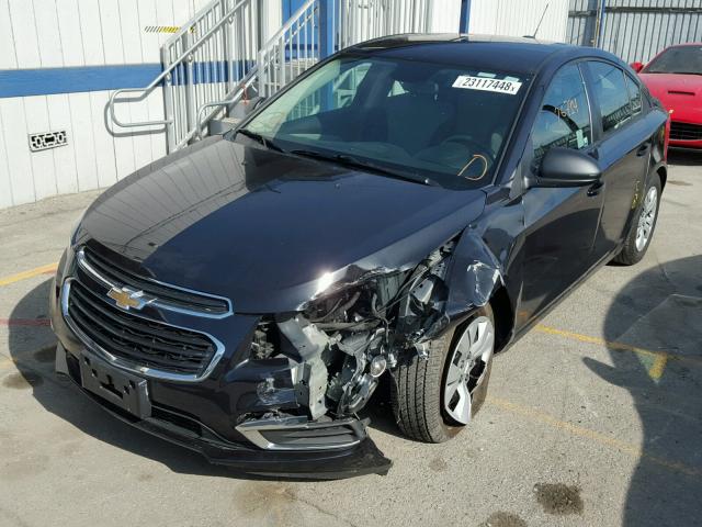 1G1PA5SG4F7127717 - 2015 CHEVROLET CRUZE LS BLACK photo 2