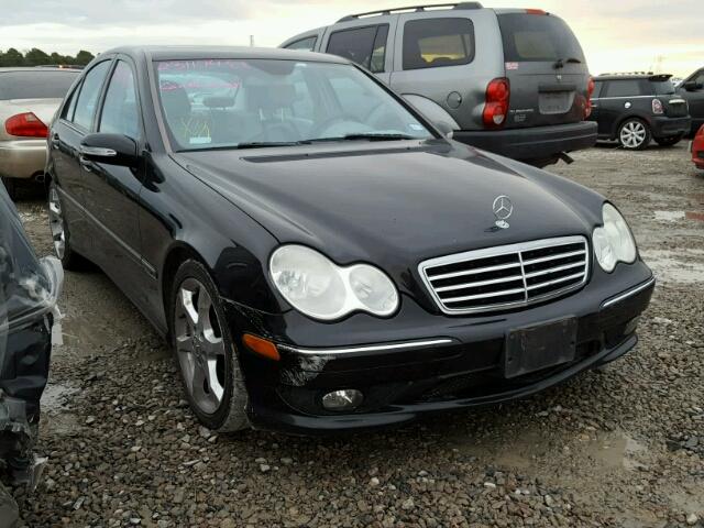 WDBRF52H17A956662 - 2007 MERCEDES-BENZ C 230 BLACK photo 1